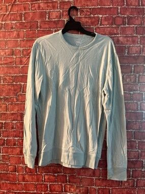 Sonoma Men’s Long Sleeve Crewneck Shirt - Sage Green (rm86)